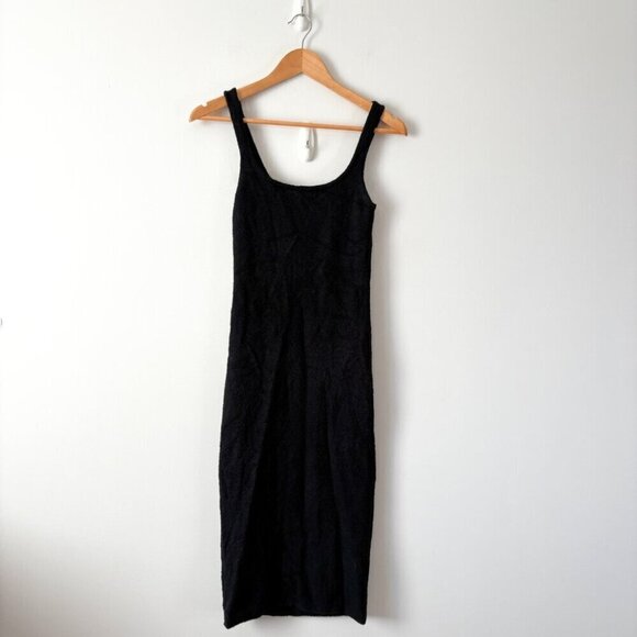 Aritzia Wilfred Free Hush Knit Tank Dress Black Size Small - Picture 5 of 9